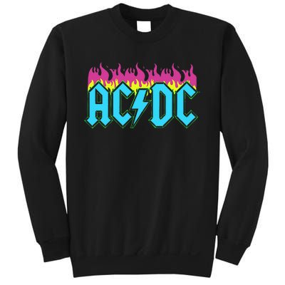 Rock Music Band Neon Flames Sweatshirt