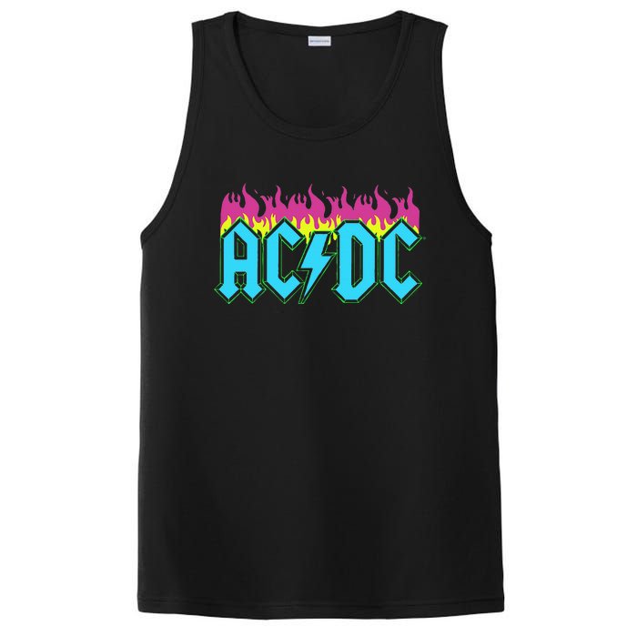 Rock Music Band Neon Flames PosiCharge Competitor Tank