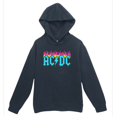 Rock Music Band Neon Flames Urban Pullover Hoodie