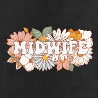 Retro Midwife Boho Flowers Labor And Delivery Nurse 11oz C Handle Ceramic Mug