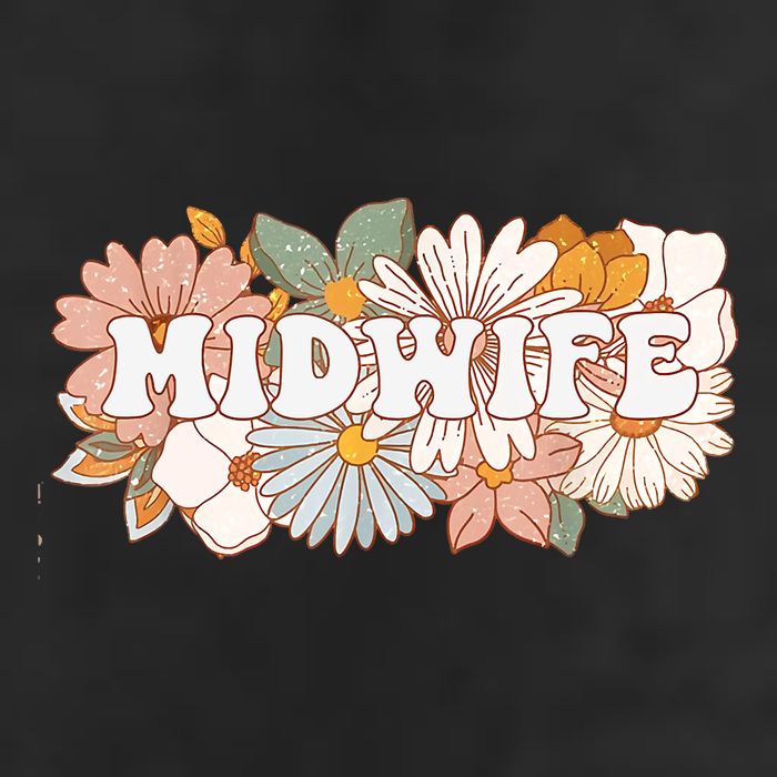 Retro Midwife Boho Flowers Labor And Delivery Nurse 11oz C Handle Ceramic Mug