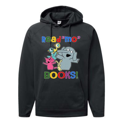 Read Mo Book Cute School Teacher Librarian Elephant Pigeon Performance Fleece Hoodie