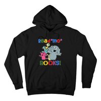 Read Mo Book Cute School Teacher Librarian Elephant Pigeon Hoodie