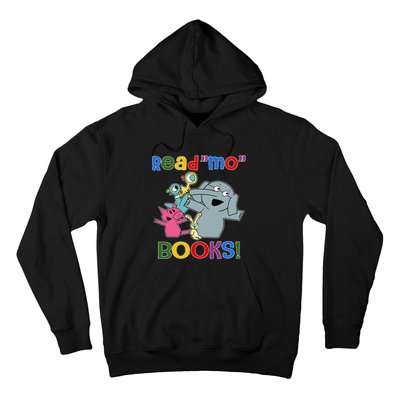 Read Mo Book Cute School Teacher Librarian Elephant Pigeon Hoodie