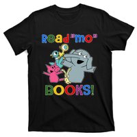 Read Mo Book Cute School Teacher Librarian Elephant Pigeon T-Shirt