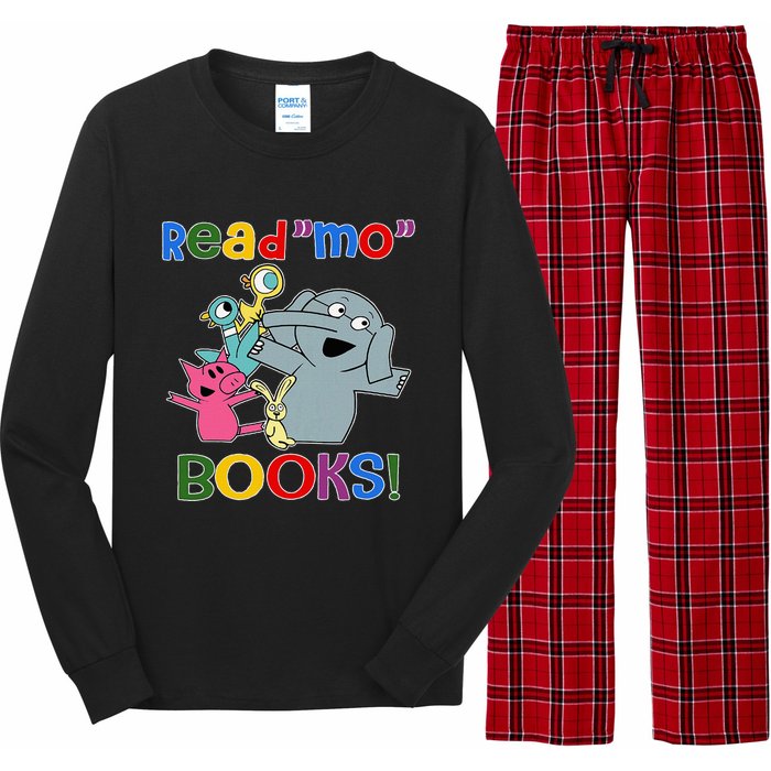 Read Mo Book Cute School Teacher Librarian Elephant Pigeon Long Sleeve Pajama Set