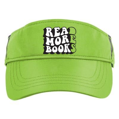 Read More Books Retro Funny Librarian Book Lovers Adult Drive Performance Visor