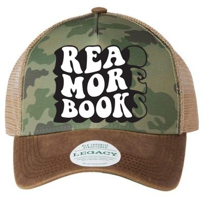 Read More Books Retro Funny Librarian Book Lovers Legacy Tie Dye Trucker Hat