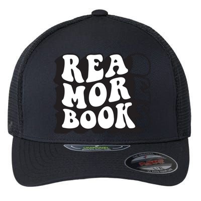 Read More Books Retro Funny Librarian Book Lovers Flexfit Unipanel Trucker Cap