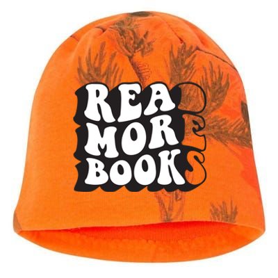 Read More Books Retro Funny Librarian Book Lovers Kati - Camo Knit Beanie