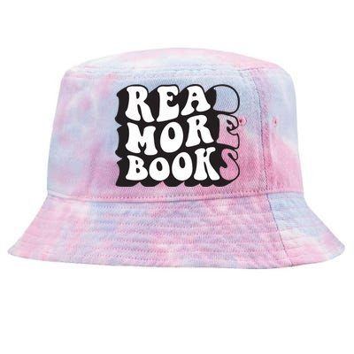 Read More Books Retro Funny Librarian Book Lovers Tie-Dyed Bucket Hat