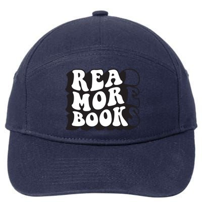 Read More Books Retro Funny Librarian Book Lovers 7-Panel Snapback Hat