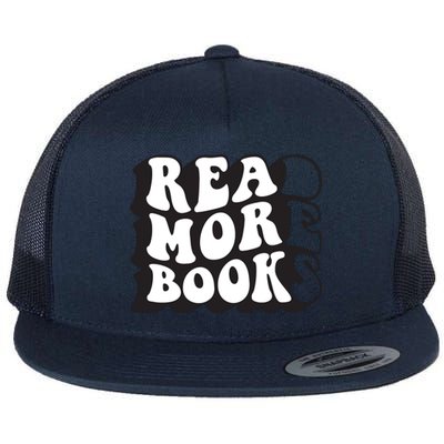 Read More Books Retro Funny Librarian Book Lovers Flat Bill Trucker Hat