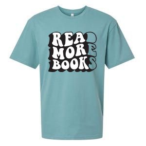 Read More Books Retro Funny Librarian Book Lovers Sueded Cloud Jersey T-Shirt