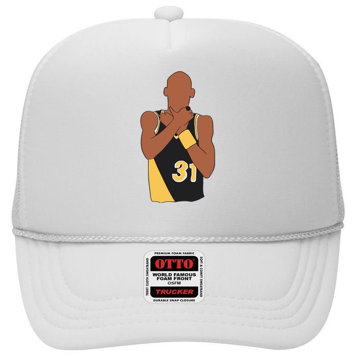 Reggie Miller Choke High Crown Mesh Back Trucker Hat