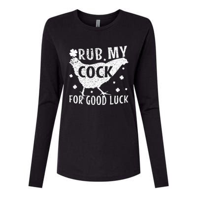 rub my cock for good luck Womens Cotton Relaxed Long Sleeve T-Shirt