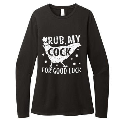 rub my cock for good luck Womens CVC Long Sleeve Shirt