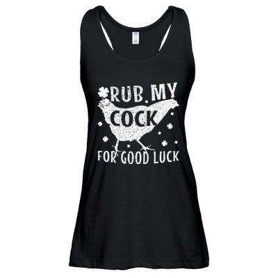 rub my cock for good luck Ladies Essential Flowy Tank