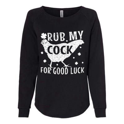 rub my cock for good luck Womens California Wash Sweatshirt