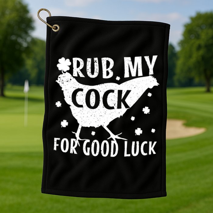Rub My Cock For Good Luck Golf Towel