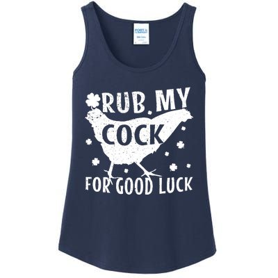 Rub My Cock For Good Luck Ladies Essential Tank