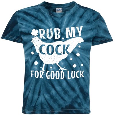 Rub My Cock For Good Luck Kids Tie-Dye T-Shirt