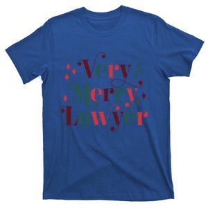 Retro Mid Century Modern Christmas Very Merry Lawyer Cute Gift T-Shirt