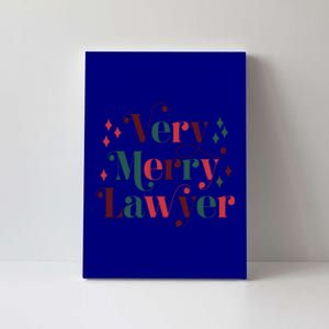 Retro Mid Century Modern Christmas Very Merry Lawyer Cute Gift Canvas