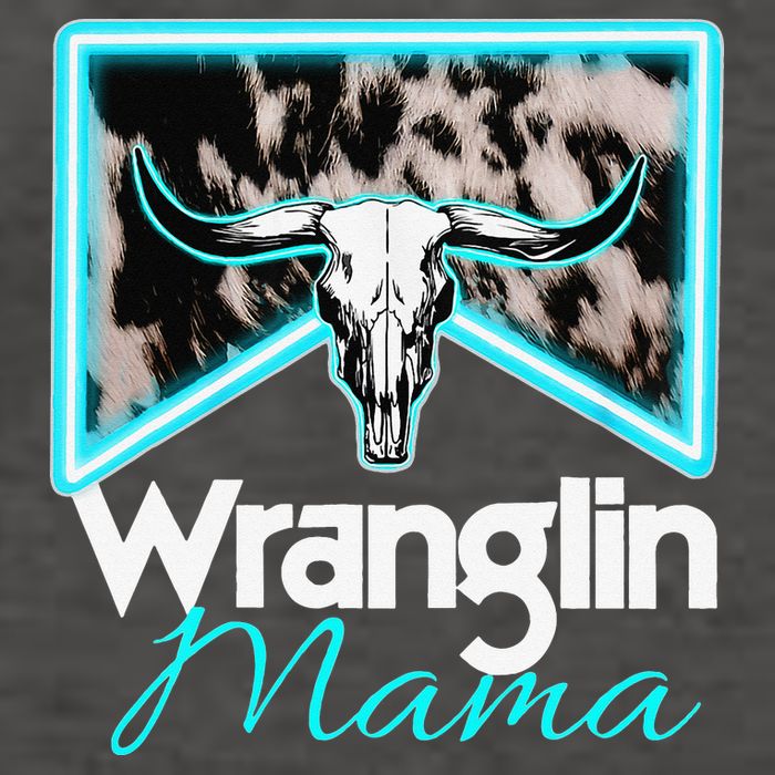 Rodeo Mama Cow Rodeo Mom Western Cowhide Wranglin Mama Vector Backpack