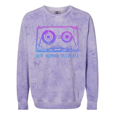 Retro Music Cassette Tape Mixtape. I Love The 80s Colorblast Crewneck Sweatshirt