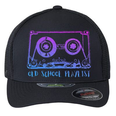 Retro Music Cassette Tape Mixtape. I Love The 80s Flexfit Unipanel Trucker Cap