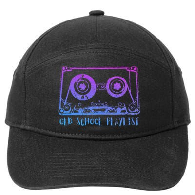 Retro Music Cassette Tape Mixtape. I Love The 80s 7-Panel Snapback Hat