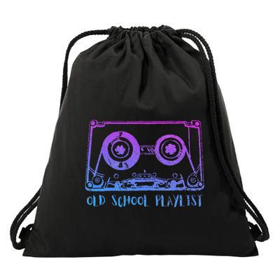 Retro Music Cassette Tape Mixtape. I Love The 80s Drawstring Bag