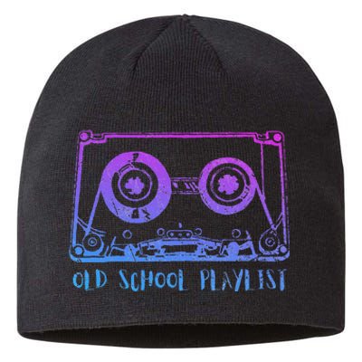 Retro Music Cassette Tape Mixtape. I Love The 80s Sustainable Beanie