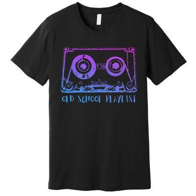 Retro Music Cassette Tape Mixtape. I Love The 80s Premium T-Shirt