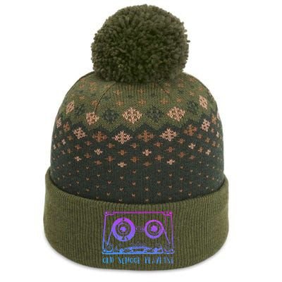 Retro Music Cassette Tape Mixtape. I Love The 80s The Baniff Cuffed Pom Beanie