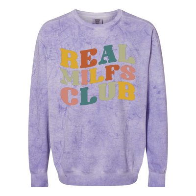 Real Milfs Club Colorblast Crewneck Sweatshirt