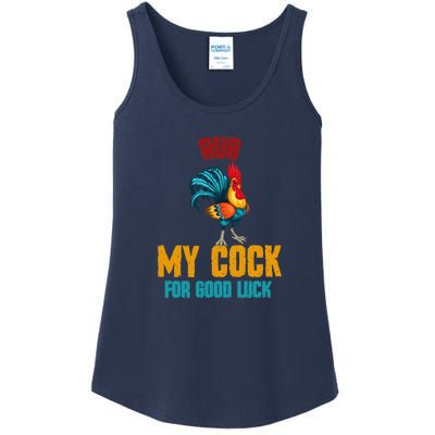 rub my cock for good luck Costume Ladies Essential Tank