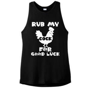 rub my cock for good luck Ladies PosiCharge Tri-Blend Wicking Tank