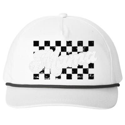 Retro Mama Checkered Vintage Mothers Day Mom Snapback Five-Panel Rope Hat