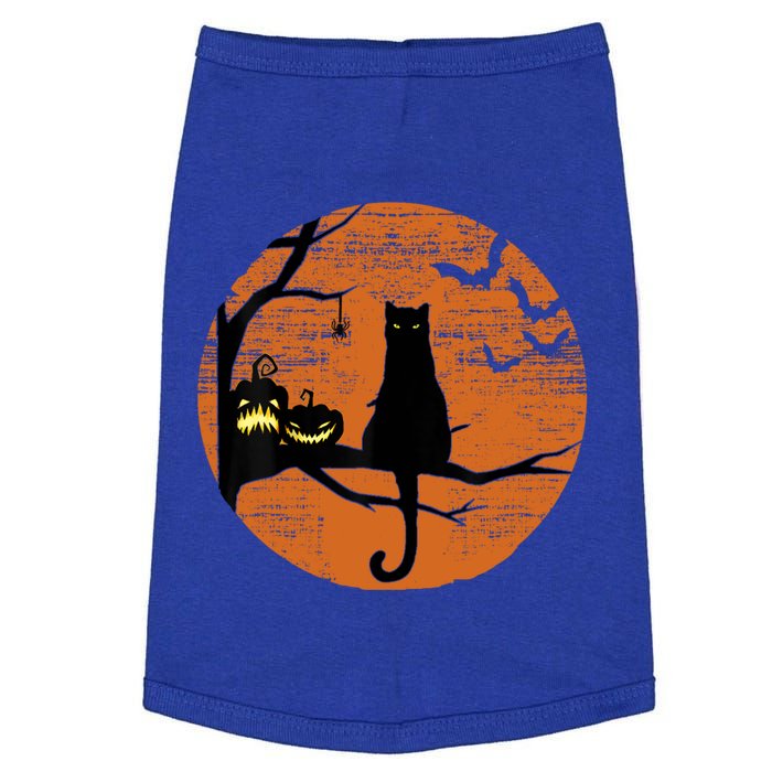 Retro Moon Cat Mom Gift Doggie Tank