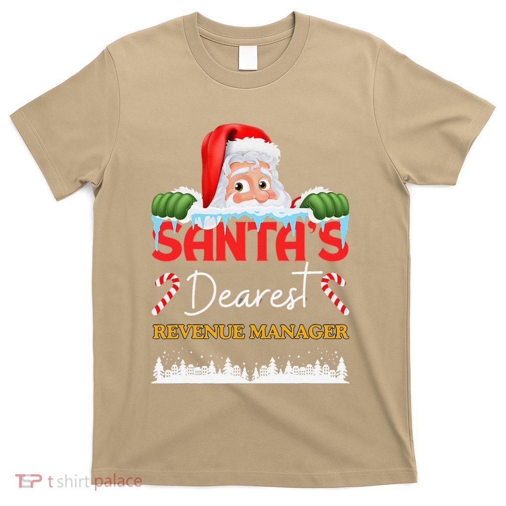 Revenue Manager Christmas Job Profession Santa Claus T-Shirt