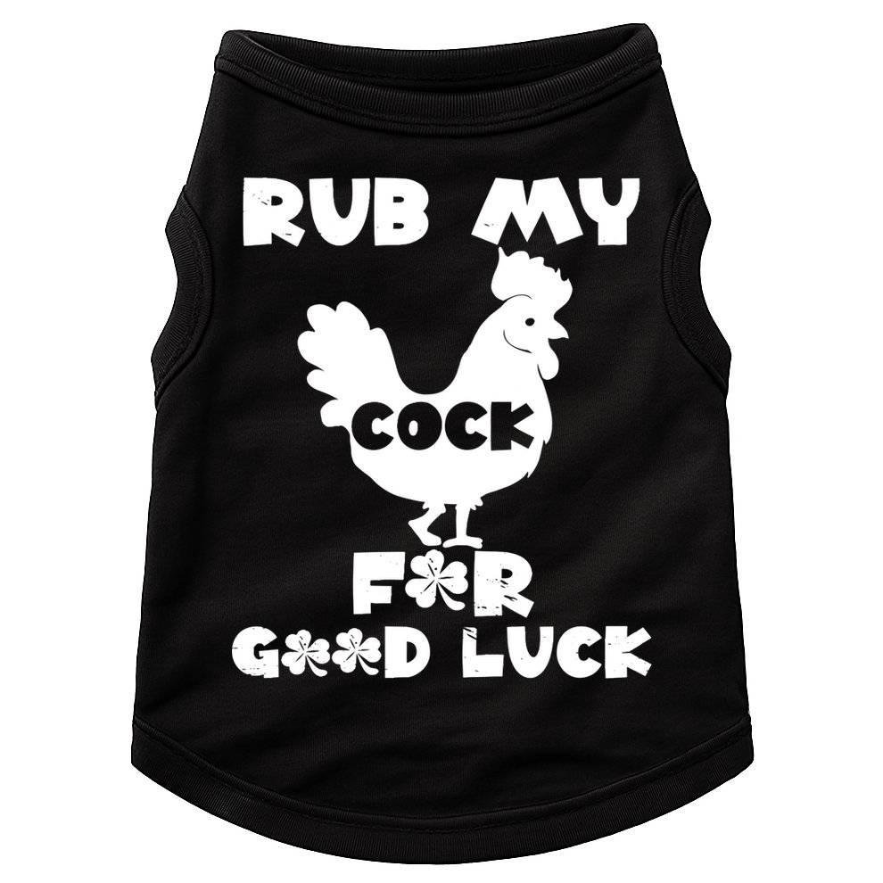 rub my cock for good luck Doggie Tank