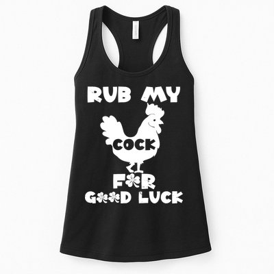 rub my cock for good luck Womens Tank Top