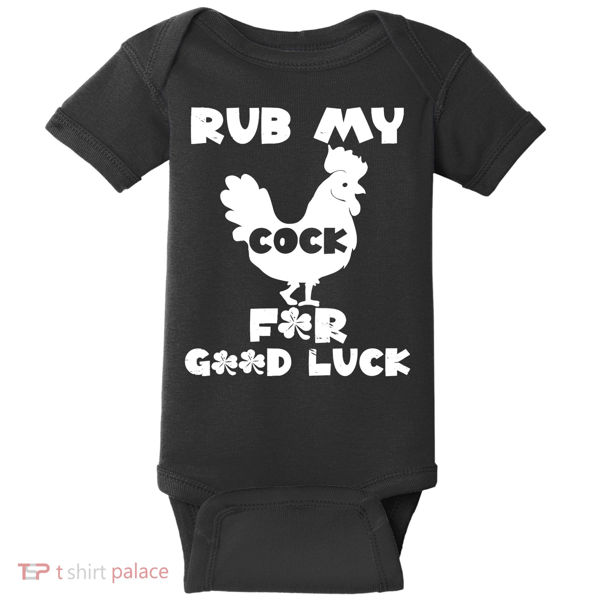 rub my cock for good luck Baby Bodysuit