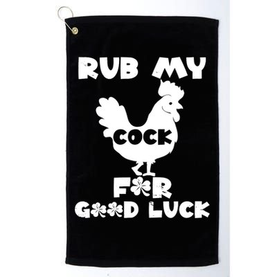 rub my cock for good luck Golf Towel