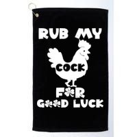 rub my cock for good luck Golf Towel