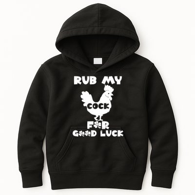 rub my cock for good luck Kids Hoodie