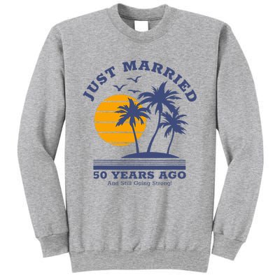 Romantic Matching Couples Golden 50th Wedding Anniversary Sweatshirt