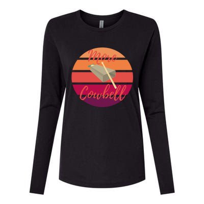 Retro More Cowbell Gift Womens Cotton Relaxed Long Sleeve T-Shirt